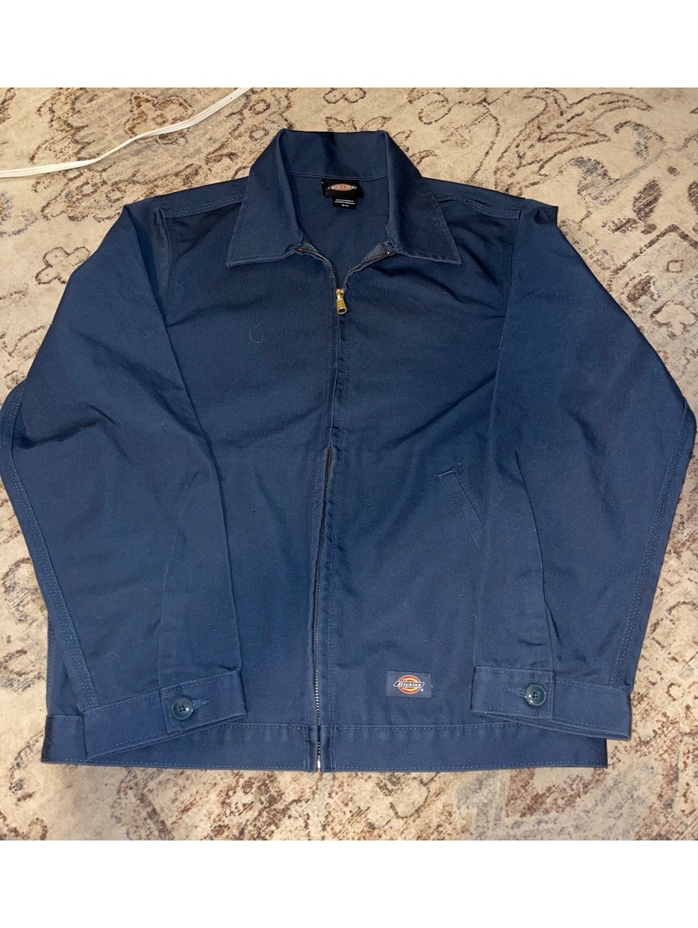 Dickies Eisenhower Jacket Men’s Regular Navy Blue Full Zip Workwear Unlined